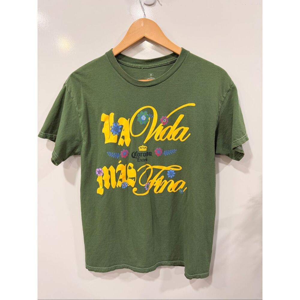 Corona Extra La Vida Mas Fina Floral Graphic Tee M